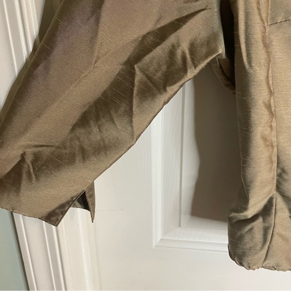 Vintage Unique RARE  Nina Piccalino Sage Green Button Up Suit Jacket - Silky - Picture 3 of 7